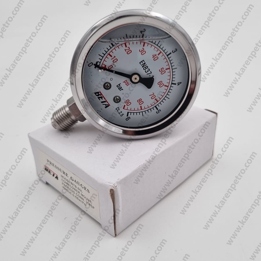 گیج فشار روغنی برند بتا